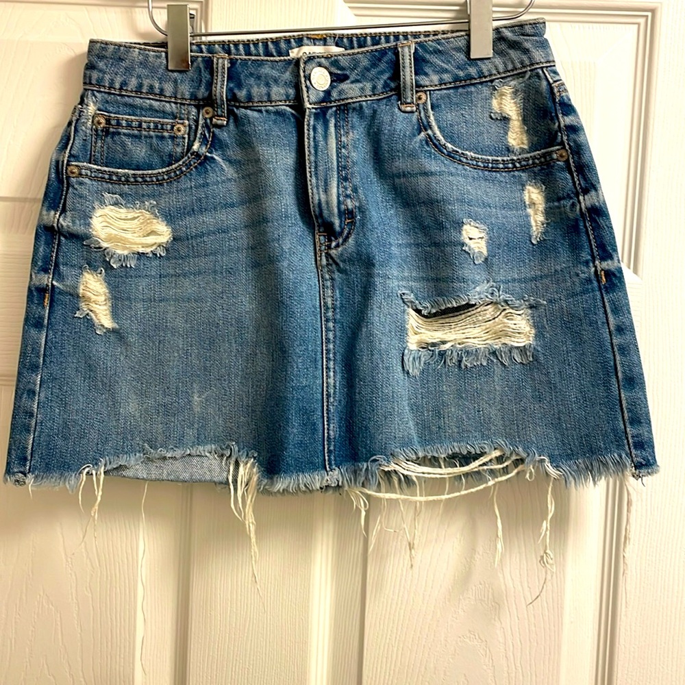 Garage Blue Denim Mini Skirt size Small